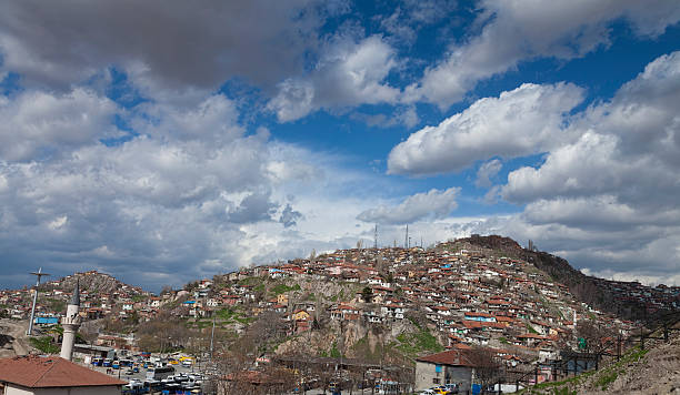 Ankara outskirts The rural settlements around Ankara complexity messy chaos house stock pictures, royalty-free photos & images