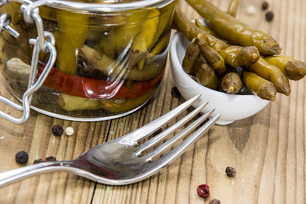 istock Glass filled with pickled Chilis 177863034