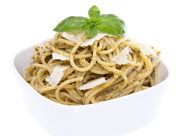 istock Spaghettis in a bowl - isolated on white 177863328