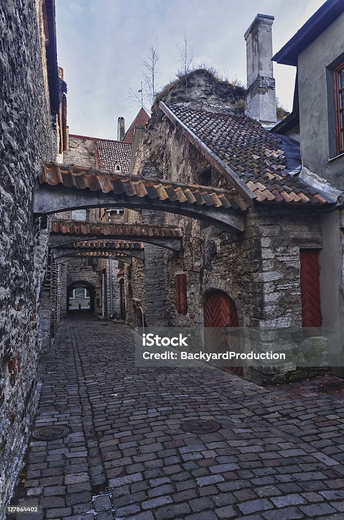 Katarina street em Tallinn - Royalty-free Antigo Foto de stock
