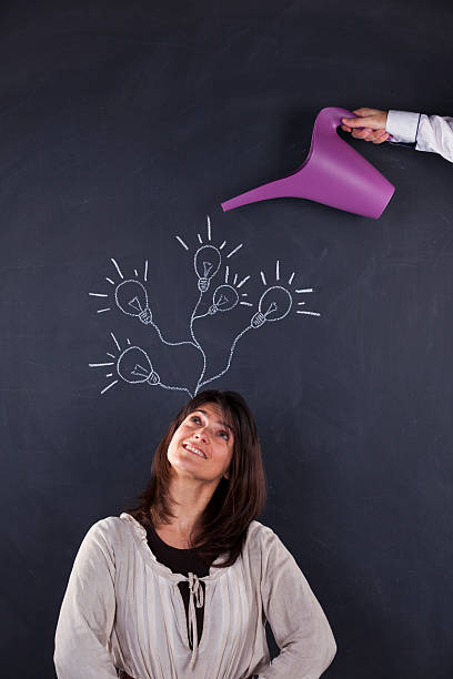 istock Woman with lots of creativity 177864829