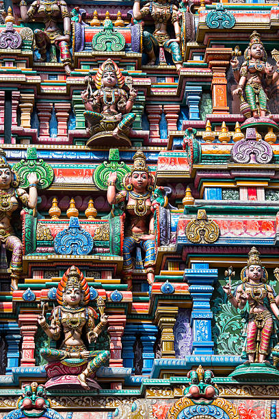 istock Sculptures on Hindu temple 177866032