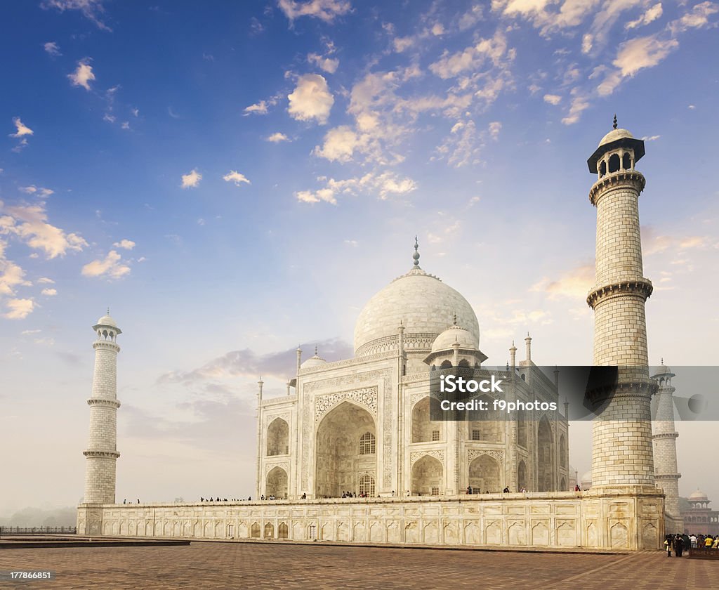 Taj Mahal, Agra atardecer en sunrise, India - Foto de stock de Agra libre de derechos