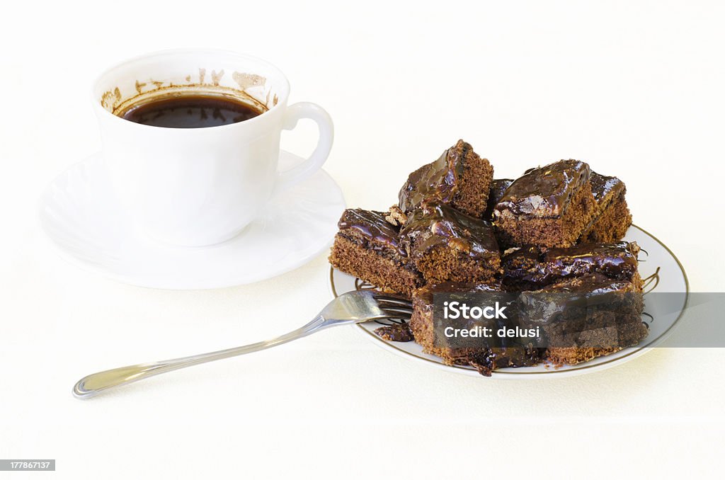 Café Preto e chocolate cookies - Royalty-free Bebida Foto de stock