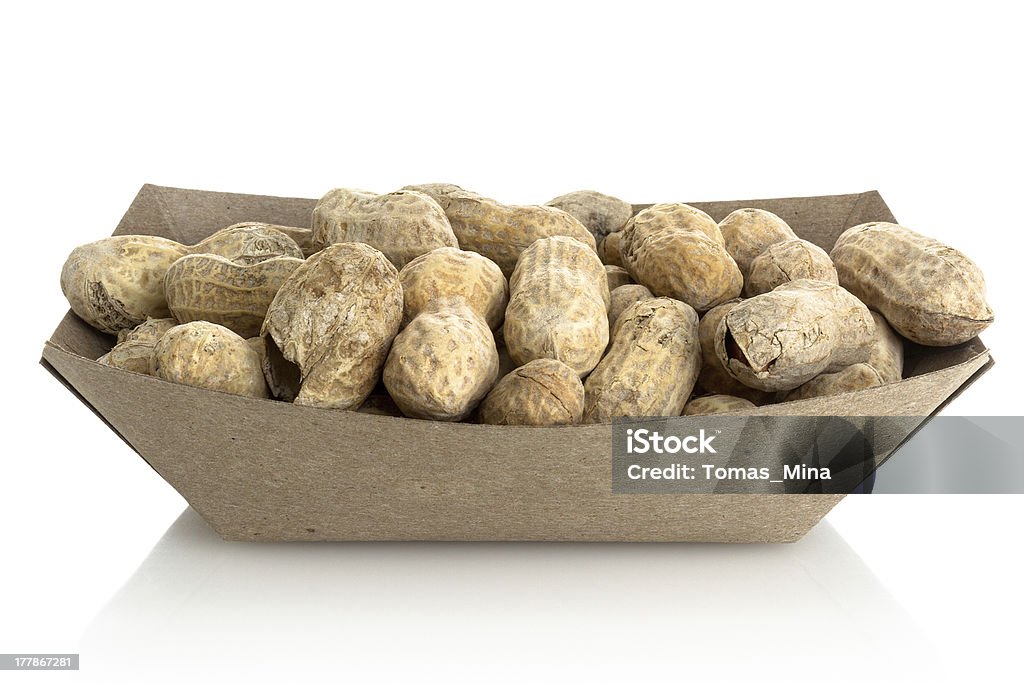 Cultivos cacahuetes tostados - Foto de stock de Alimento libre de derechos