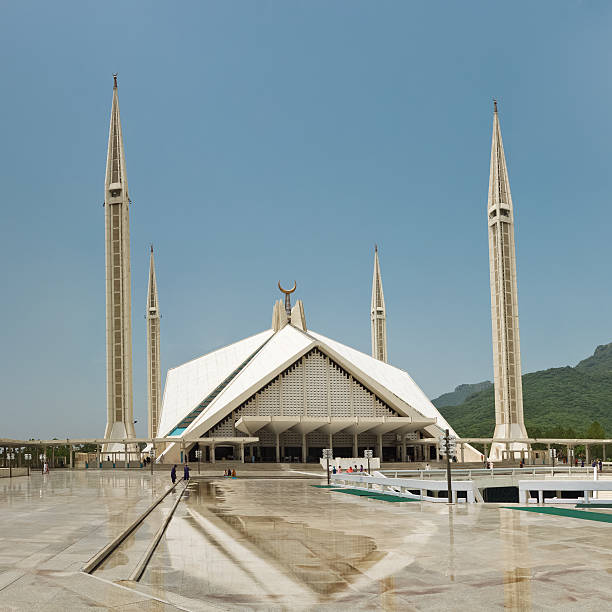 Faisal mesquita, Islamabad, Paquistão - foto de acervo