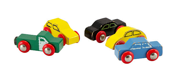 istock Old retro toy cars isolated on white 177869389
