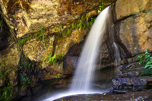 istock Summer view of a beautiful small waterfall 177870286