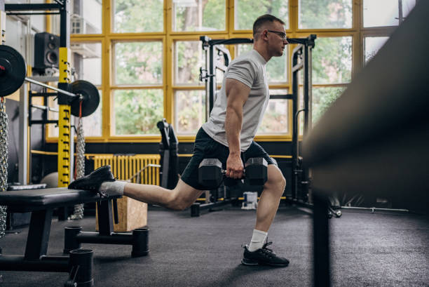 istock Weightlifting exercise in gym 1778715179