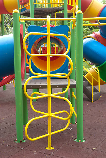 istock Colorful children playground on park . 177871642