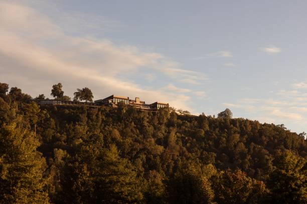 istock a mountain with a train going up the hill in front 1778718859
