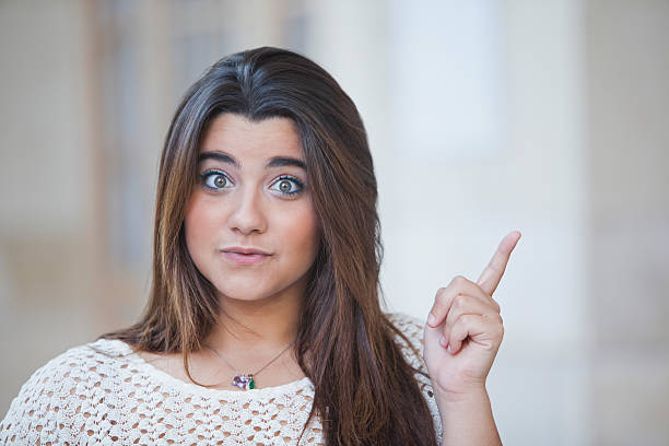 istock Overweight Woman  pointing 177872887