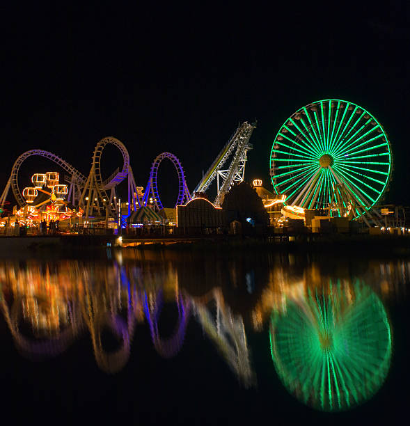 Amusement park reflections