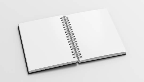 istock Notebook mockup. Blank notebook with black cover. Spiral notepad on white background 1778767709