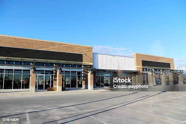 New Commercial Building With Retail And Office Space Available Stock Photo - Download Image Now