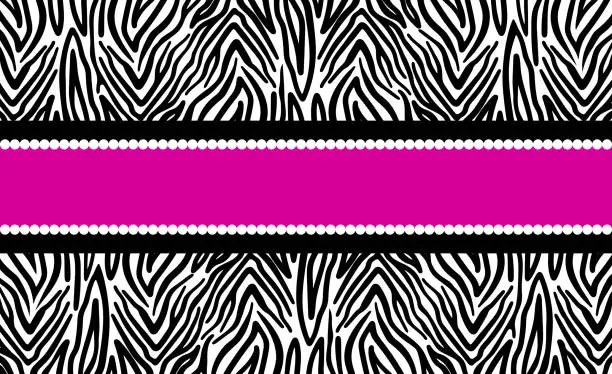 Vector illustration of Abstract pink background vector illustration. Abstract pink background with zebra pattern. Decoration banner themed Lol surprise doll girlish style. Invitation card template