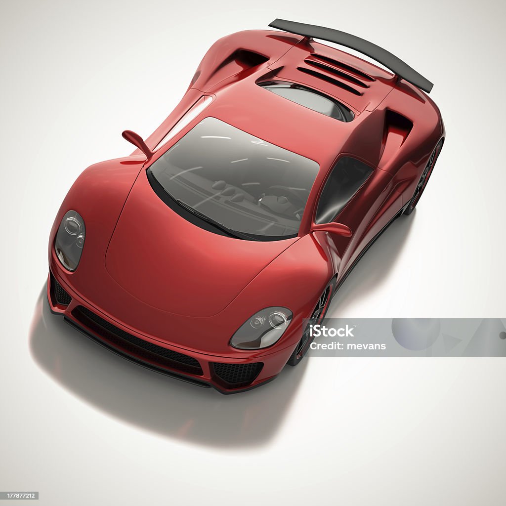 Auto sportiva rossa - Foto stock royalty-free di Automobile sportiva