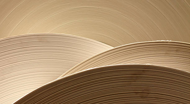 Rolled paper in various shades and texture