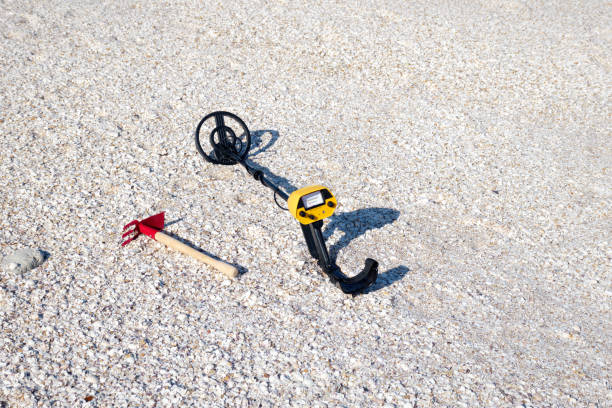 istock Metal detector on the beach. 1778781545