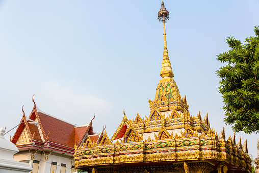 Golden Stupa at Wat Chana Songkhram, Bangkok, Thailand
