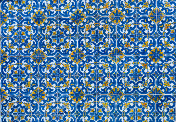 istock Panel of ceramic tiles with typical pattern of arabic heritage. 1778847184