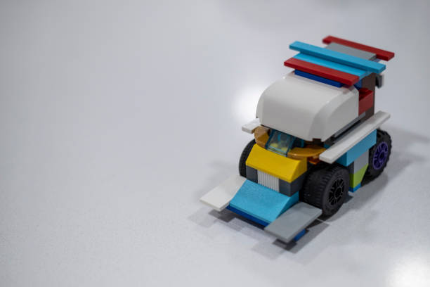 istock Plastic toy race car handmade with building pieces 1778891735