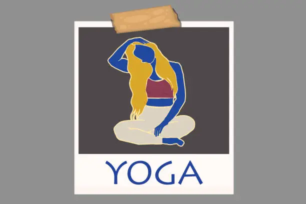 Vector illustration of Yoga