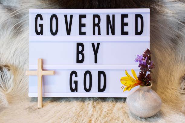 istock Governed By God Modern Lightbox Sign Inspired by Church Billboard 1778919524