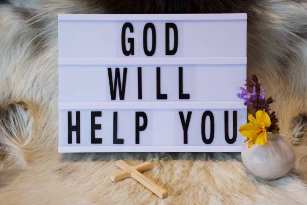 istock God Will Help You Modern Lightbox Sign Inspired by Church Billboard 1778924002