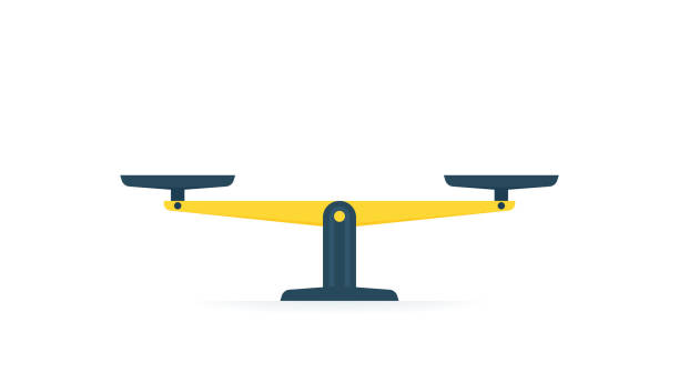 ilustraciones, imágenes clip art, dibujos animados e iconos de stock de básculas con el mismo equilibrio. libra en equilibrio aislado sobre fondo blanco. ilustración vectorial - espectro
