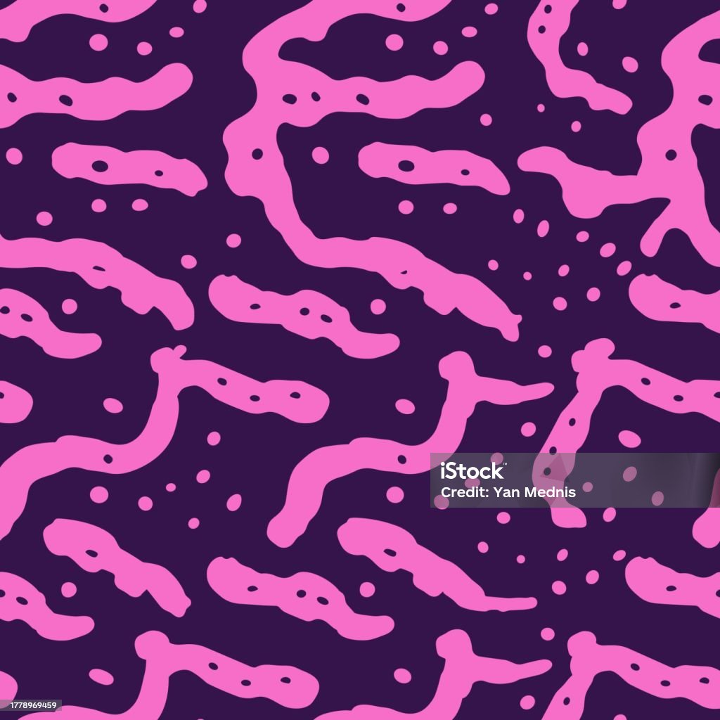 Geometry Curly Pattern Abstract Background With Curly Waving Lines Pattern Vector Background ...