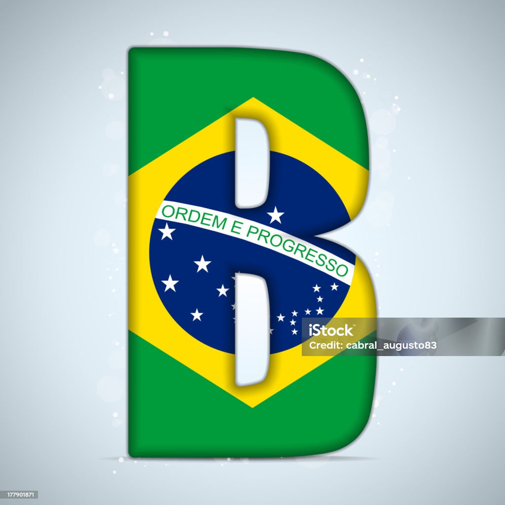 Brazylia Alfabet litery - Grafika wektorowa royalty-free (Alfabet)