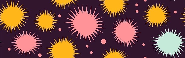 Abstract wallpaper texture with lightsalmon and gainsboro, seamless continuous patterns. Vector Abstract Background. Vector background. Vector illustration with easter eggs and abstract elements. Digital art. Seamless.