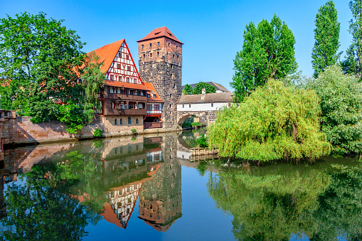 Old town of Nuremberg in Bavaria, Germany