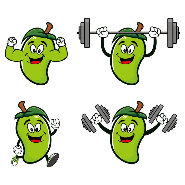 Humanized Mango 170+ Human Face Cartoon Mango Food Stock Photos, Pictures & Royalty ...