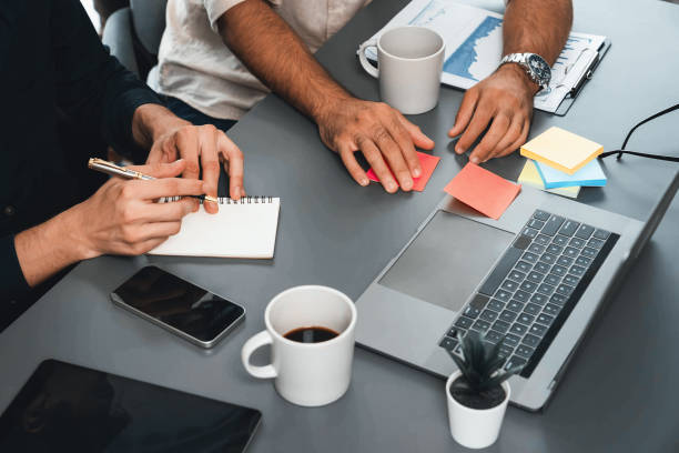 istock Group of diverse office worker employee working together. Prudent 1779292599