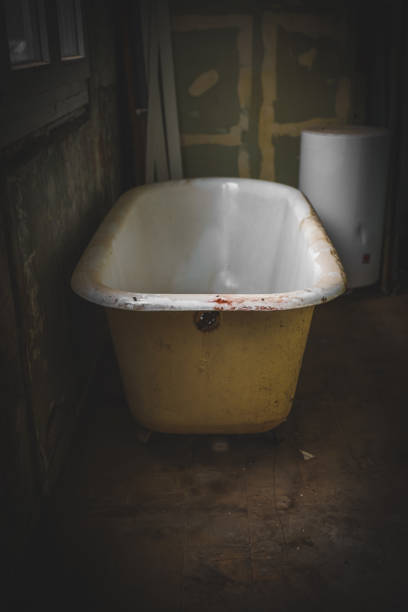 istock One retro bath in an old house. 1779298584