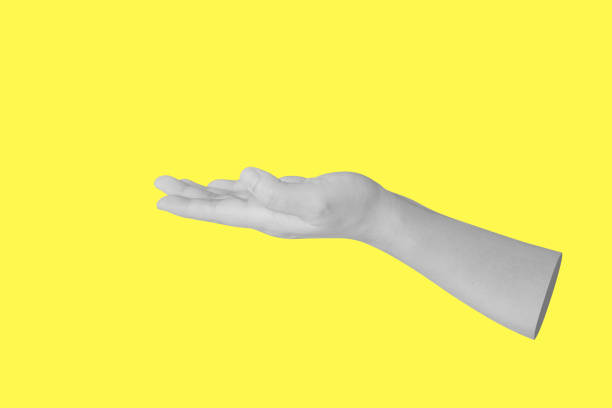 istock Woman hand gesture holding something isolated on white background 1779310806