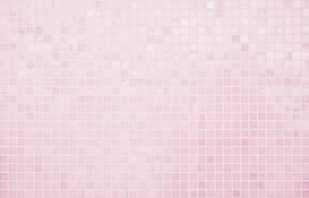 istock Pink tile wall chequered background bathroom floor texture. Ceramic wall and floor tiles mosaic background in bathroom. Design geometric mosaic texture for the decoration Simple seamless pattern. 1779311819