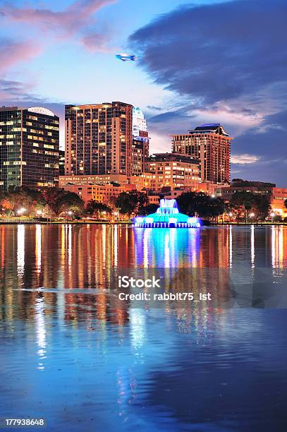 Orlando Downtown Dusk Stock Photo - Download Image Now - Orlando - Florida, Florida - US State, City