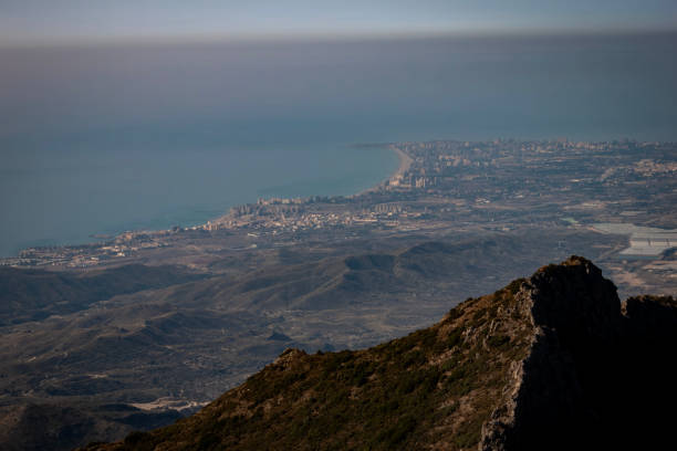 Views of Alicante from Cabeçó d'Or stock photo