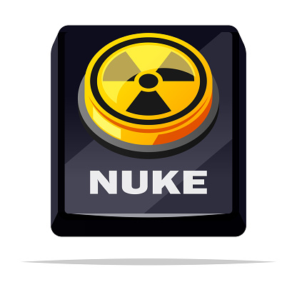 Nuke Button Key Nuke Button Vector Isolated Illustration Stock Illustration - Download ...