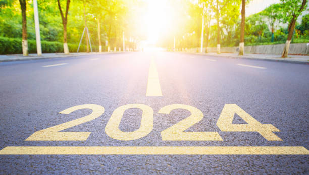 istock Highways with the number 2024 written on it 1779483187