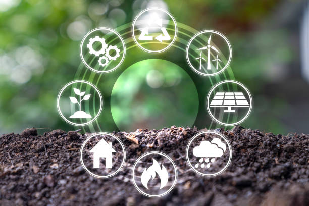 istock Pile of soil with bokeh light background ready to insert text. 1779483730