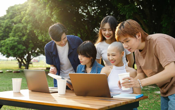 istock Image of a group of Asian students studying together 1779570326