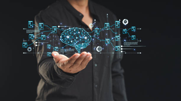 istock Artificial Intelligence of futuristic technology. Chatbot chat with AI. Live chat 1779582774