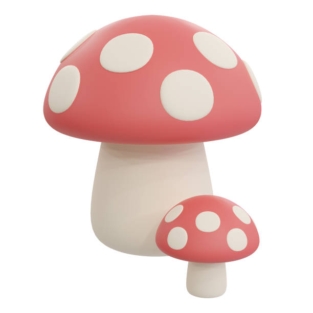 istock 3d rendering a red mushroom is a cute and colorful 1779597952