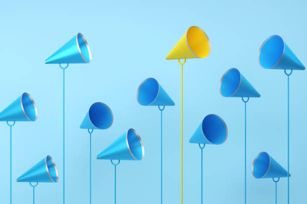 istock Megaphones And Standing Out From The Crowd 1779599696