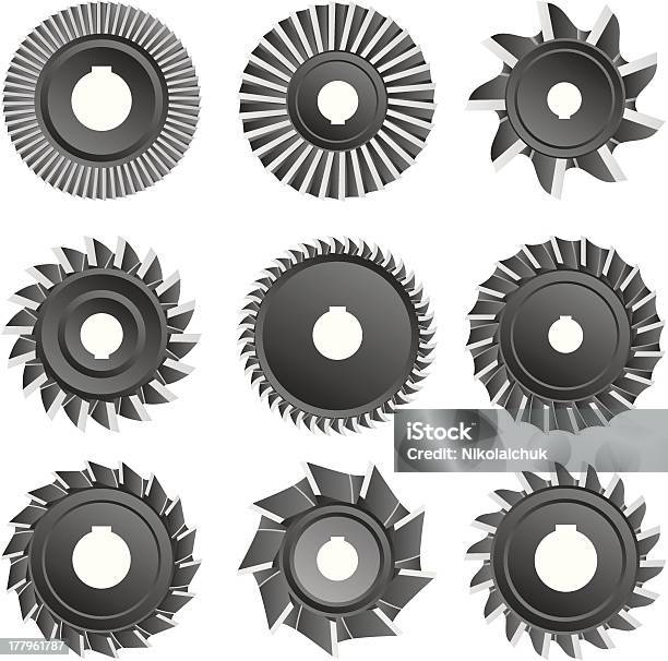 Milling Schneiders Für Metall Stock Vektor Art und mehr Bilder von Arbeiten - Arbeiten, Arbeiter, Ausrüstung und Geräte