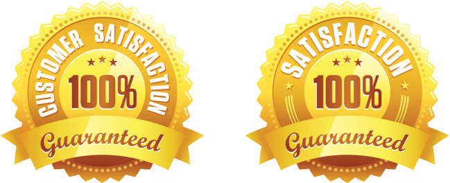 Two high quality and well designed vector badges for marketing purposes - 100% Satisfaction Guaranteed. 